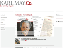Tablet Screenshot of karl-may-magazin.de